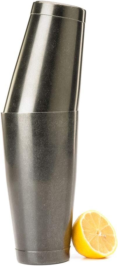 Barfly Cocktail Tin, Set (18 oz and 28 oz), Vintage Black