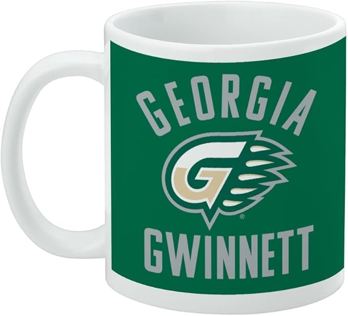 Georgia Gwinnett College Grizzlies Logo Ceramic Coffee Mug, Novelty Gift Mugs for Coffee, Tea and Hot Drinks, 11oz, White