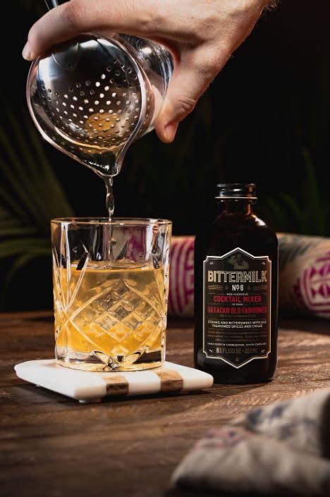 Bittermilk No.6 Oaxacan Old Fashioned Mix – Old Fashioned Syrup - All Natural Handcrafted Cocktail Mixer – Makes 17 Drinks