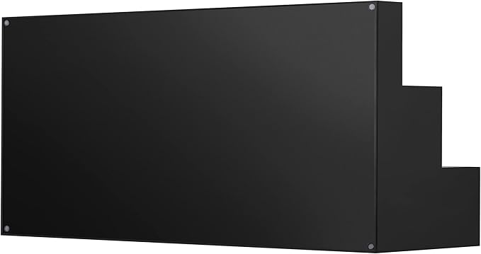 CiaoHER Large Acrylic Wine Liquor Bottle Rack 24x12.5x6.5 in 3 Tier Black Countertop Riser Display for Bar Coffee Leisure Station Retail Store Shop Grocery Collection Organizer Stand