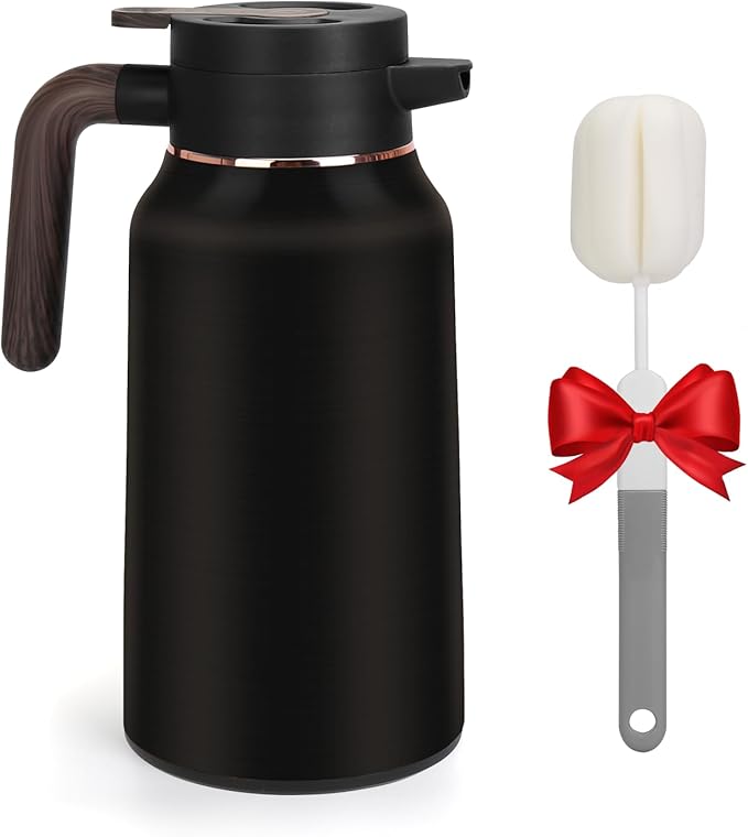 70oz Thermal Coffee Carafe,Insulated Thermal Pitcher,Stainless Steel Coffee Carafes For Keeping Hot/Cold Beverage Water Drink Tea Coffee Dispenser Urn Vacuum Pot