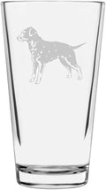 Curly Coated Retriever Custom Personalized Dog Themed Etched All Purpose 16oz Pint Glass