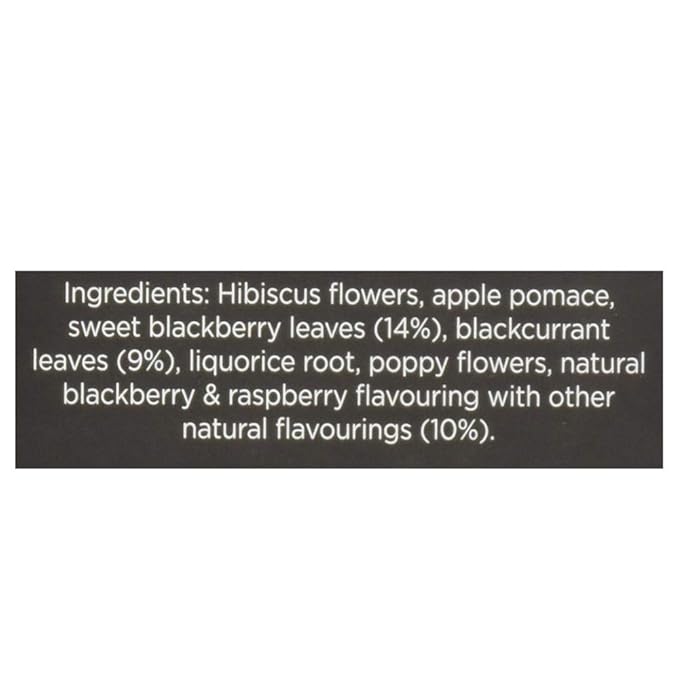 Taylors of Harrogate Blackberry & Raspberry, Herbal Tea, Individually Wrapped Bags, 20 Count (Pack of 6), Sweet, Tart & Tangy, Caffeine-Free, Enjoy Hot or Iced, 120 Teabags Total