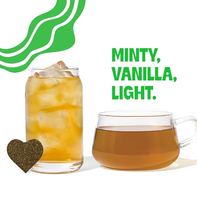 Tea Drops Lightly Sweetened Organic Tea Bulk Box | Sweet Peppermint | Caffeine Free | Iced or Hot Herbal Tea Beverages Gift Set | Includes Organic Peppermint Oil & Spearmint Leaves | 10 Drops per Box