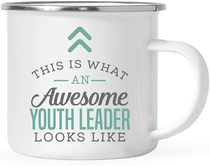 Andaz Press 11oz. Stainless Steel Campfire Coffee Mug Gift, This Is What An Awesome Youth Leader Looks Like, 1-Pack, Birthday Ideas Coworker Him Her, Includes Box Leader Mug Youth Leader Appreciation