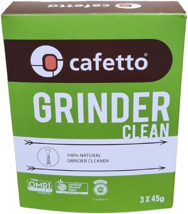 Cafetto Grinder Clean 100% Natural Coffee Grinder Cleaner, 3 x 45g