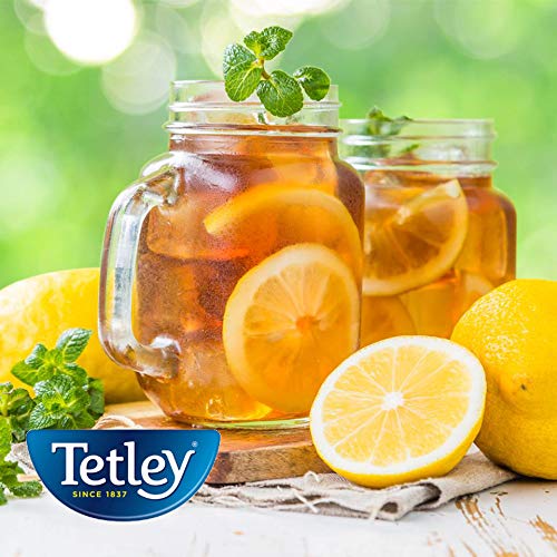Tetley Black Tea, Decaffeinated Iced Tea Blend, Family Size, 24 Teabags (Pack of 6) - Packaging May Vary