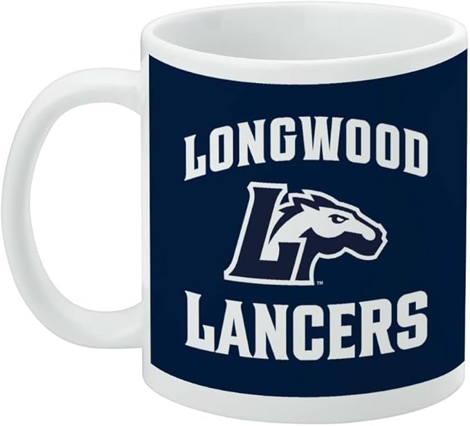 Longwood Lancer Ceramic Coffee Mug, Novelty Gift Mugs for Coffee, Tea and Hot Drinks, 11oz, White