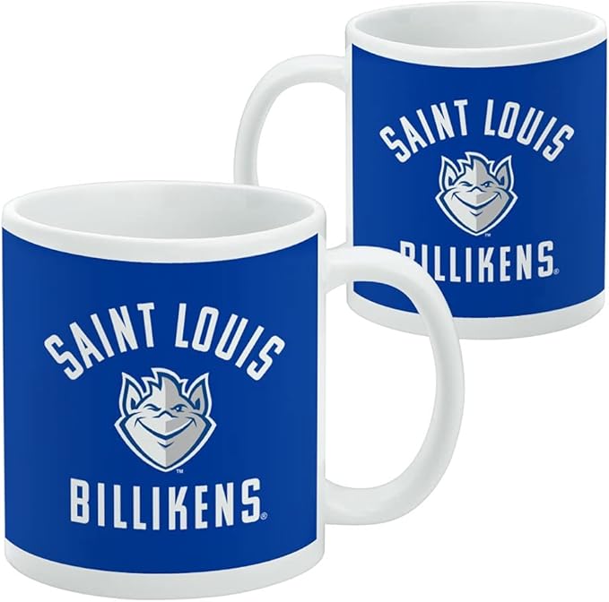 Saint Louis University Billiken Ceramic Coffee Mug, Novelty Gift Mugs for Coffee, Tea and Hot Drinks, 11oz, White