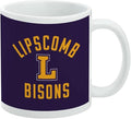Lipscomb Bison Ceramic Coffee Mug, Novelty Gift Mugs for Coffee, Tea and Hot Drinks, 11oz, White