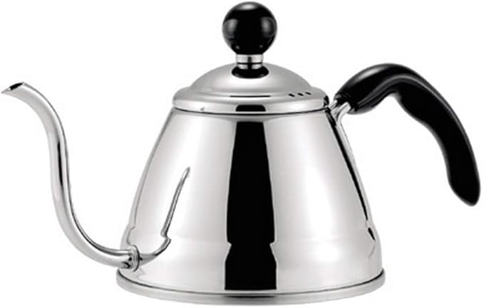 JapanBargain 4061, Japanese Tea Kettle Gooseneck Kettle for Pour Over Coffee and Tea, Stainless Steel, Induction Heat Stove Compatible, 4.2-Cup, 1.0 Liter, Made in Japan