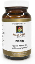 Neem Herbal Supplements 400mg Capsules, USDA Organic, Kosher - 90 Count