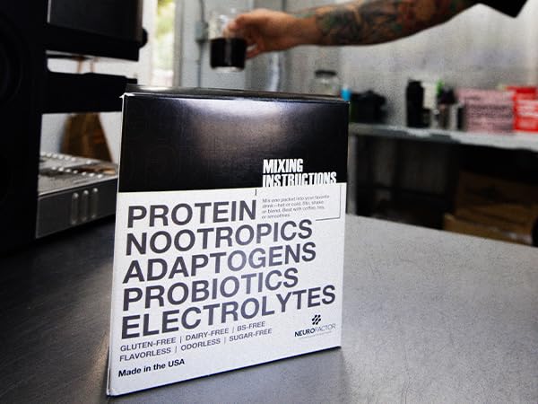 STRONG Coffee Co. Coffee Booster | 10g Collagen Coffee Protein with Nootropics & Adaptogens, NeuroFactor®, Ashwagandha, L-Theanine & Electrolytes for Focus & Balanced Energy | 15 Packets