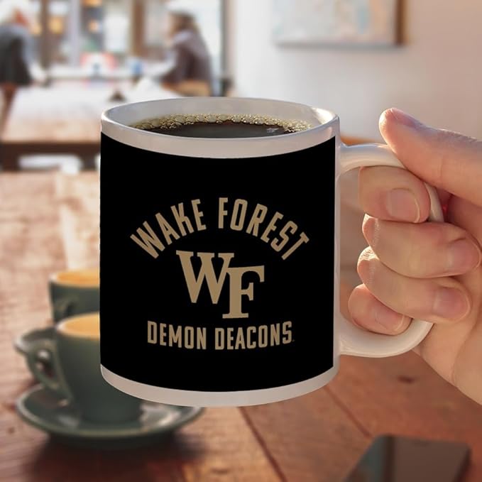Wake Forest University Demon Deacons Logo Ceramic Coffee Mug, Novelty Gift Mugs for Coffee, Tea and Hot Drinks, 11oz, White