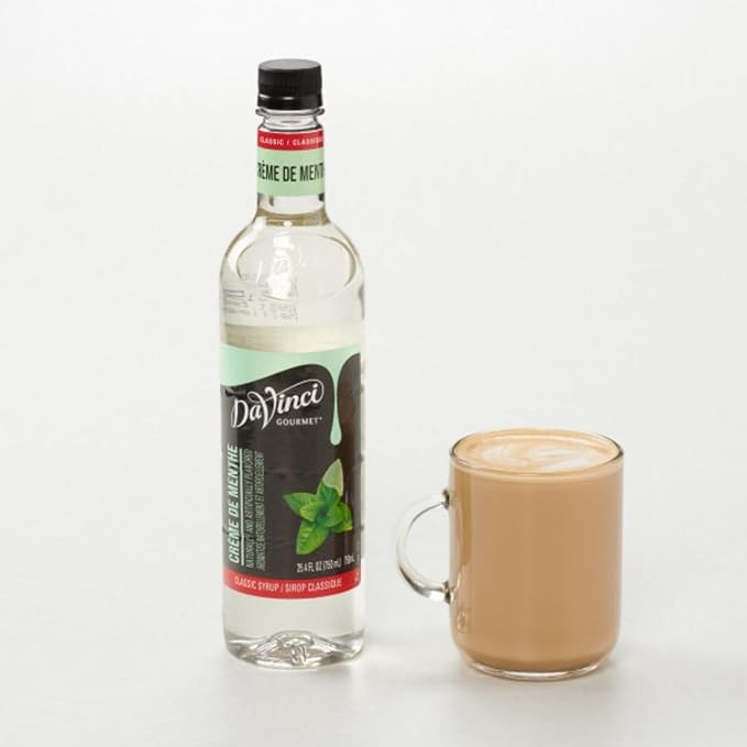 DaVinci Gourmet Classic Creme De Menthe Syrup, 25.4 Fl Oz (Pack of 4)