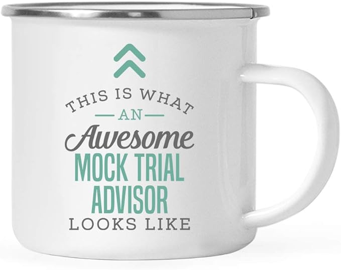 Andaz Press 11oz. Stainless Steel Campfire Coffee Mug Gift, This is What an Awesome Mock Trial Advisor Looks Like, 1-Pack, Birthday Gift Ideas Coworker Him Her, Includes Gift Box