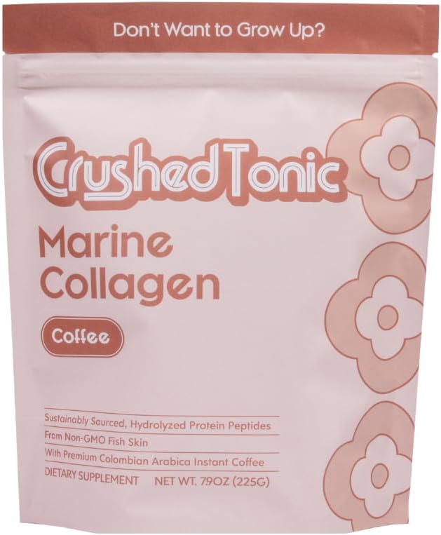 Crushed Tonic Arabica Coffee Hydrolyzed Collagen - 30 Drink Sticks (375 g)