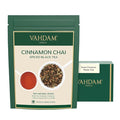 VAHDAM, Cinnamon Masala Chai Tea (50+ Cups,3.53oz) Ancient Cinnamon Tea Recipe | Spiced Chai Tea Loose Leaf | Brew Hot Black, Iced Or Chai Latte | Pure Unblended Loose Leaf Tea | Vacuum Sealed