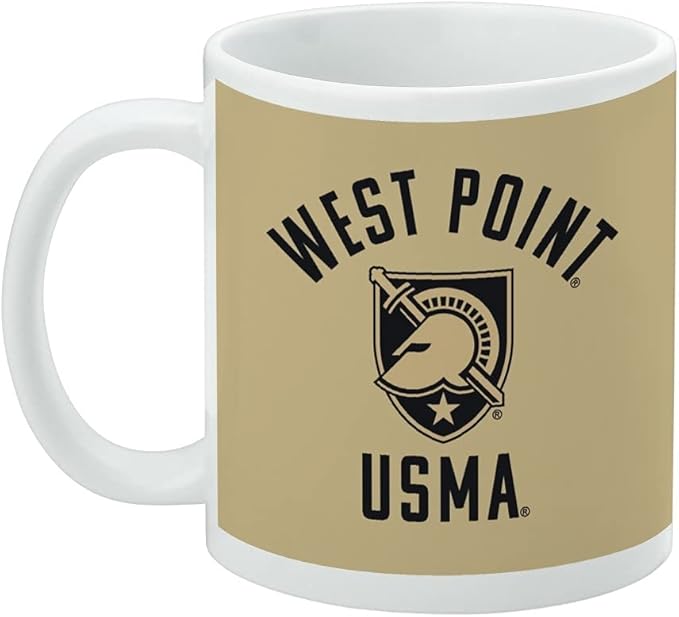 US Military Academy Black Knights Ceramic Coffee Mug, Novelty Gift Mugs for Coffee, Tea and Hot Drinks, 11oz, White