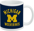 University of Michigan Wolverines Logo Ceramic Coffee Mug, Novelty Gift Mugs for Coffee, Tea and Hot Drinks, 11oz, White