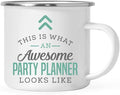 Andaz Press 11oz. Stainless Steel Campfire Coffee Mug Gift, This is What an Awesome Party Planner Looks Like, 1-Pack, Birthday Gift Ideas Coworker Him Her, Includes Gift Box