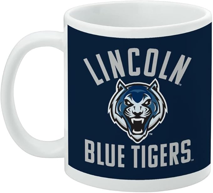Lincoln University (MO) Lions Logo Ceramic Coffee Mug, Novelty Gift Mugs for Coffee, Tea and Hot Drinks, 11oz, White