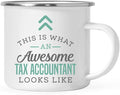 Andaz Press 11oz. Stainless Steel Campfire Coffee Mug Gift, This is What an Awesome Tax Accountant Looks Like, 1-Pack, Birthday Gift Ideas Coworker Him Her, Includes Gift Box