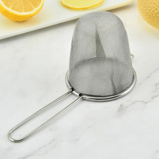 Stainless Steel Tea Strainer Set of 2 Reusable Fine Mesh Tea Filters for Loose Leaf Brewing and Herbal Infusions Kitchen Accessories