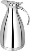 Cuisinox Stainless Steel Thermal Coffee Carafe, Vacuum Insulated for Hot or Cold Beverages, 9.75" High