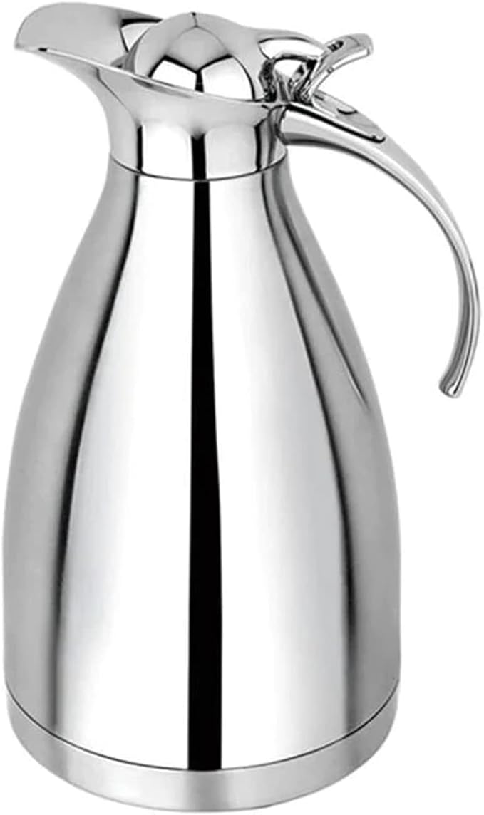 Cuisinox Stainless Steel Thermal Coffee Carafe, Vacuum Insulated for Hot or Cold Beverages, 9.75" High