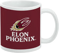 Elon University Phoenix Logo Ceramic Coffee Mug, Novelty Gift Mugs for Coffee, Tea and Hot Drinks, 11oz, White