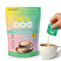 NOA Plant-Based Powder Creamer - Dairy-Free Coconut & Almond Flavor, No Sugar, Vegan, Keto-Friendly, Instant Non-Dairy Coffee Enhancer, 30 Sachets of 6g
