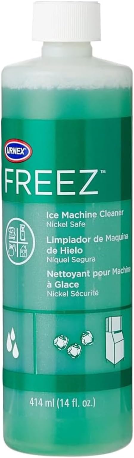 Urnex Freez Ice Machine Cleaner - 14 Ounce - 5 Use - Nickel Safe Formula Based On Citric Acid Commercial Ice System Cleaning Product