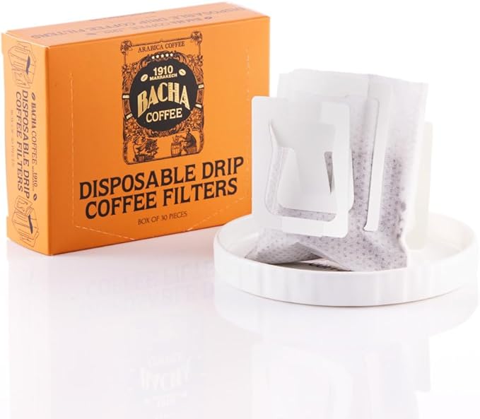 Bacha Coffee | Disposable Drip Coffee Filters, 30 pcs