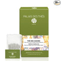 Palais des Thés - Tibetan Monks - Black & Green Tea Floral Blend - Premium Tea Bags, Serves 20 Cups