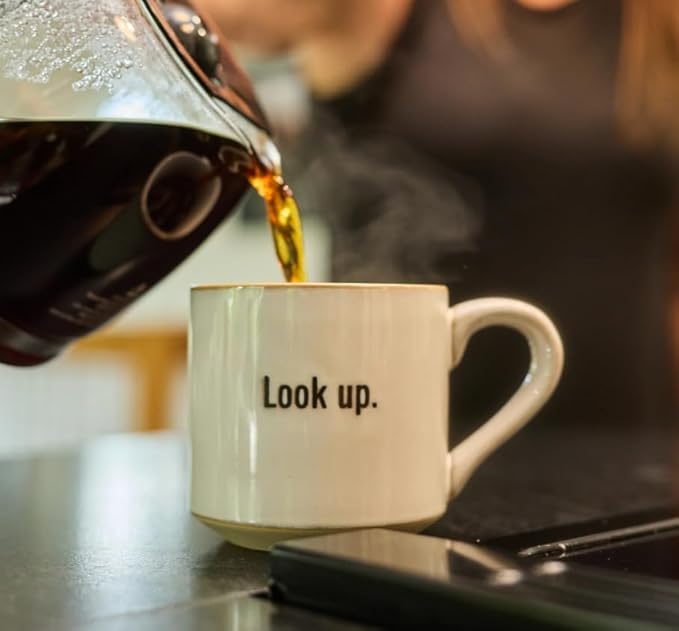 The Chosen: Official 16 oz. Cream Stoneware Coffee Mug - "Look Up"