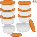 Large Food Storage Container 135 oz and 96 oz,Count 8 Plastic Food Storage Canisters Flour, Sugar, Baking Supplies Meal Prep BPA-Free (Golden)2.8L/4L