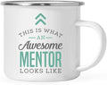 Andaz Press 11oz. Stainless Steel Campfire Coffee Mug Gift, This is What an Awesome Mentor Looks Like, 1-Pack, Birthday Gift Ideas Coworker Him Her, Includes Gift Box