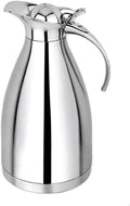 Cuisinox Stainless Steel Thermal Coffee Carafe, Vacuum Insulated for Hot or Cold Beverages, 2 Liters 11" High