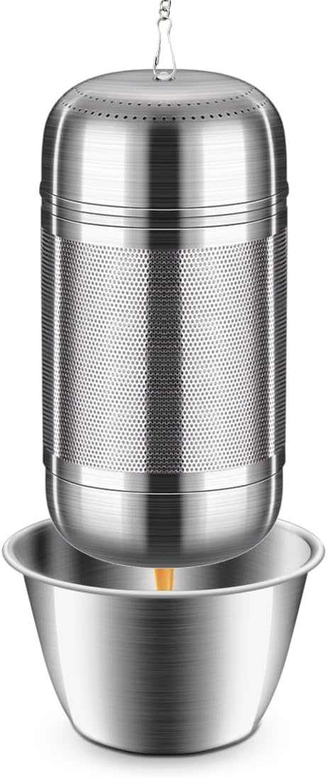 Tea Infuser For Loose Leaf Tea Drinkers, Extra Fine Mesh Tea Strainers 316 Stainless Steel, Tea Steeper, Tea Filter, Tea Diffuser For Rooibos/Black Tea/Herbs/Spices By Iruerti KTAD, 1.8*1.8*3.66'' (M)
