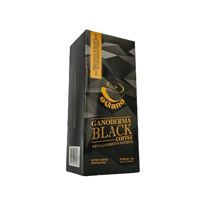 1 Box eGano Ganoderma Black Coffee (3.5g x 30 Sachets) - Premium Quality Instant Coffee With Ganoderma Lucidum Extract
