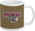 Lafayette Leopard Ceramic Coffee Mug, Novelty Gift Mugs for Coffee, Tea and Hot Drinks, 11oz, White