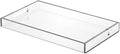 NIUBEE Acrylic Serving Tray 12x20 Inches -Spill Proof- Clear Decorative Tray Organiser for Ottoman Coffee Table Countertop with Handles