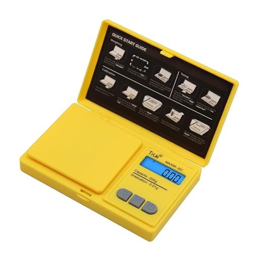 True 42 Maxim 201 Special Edition 200gx0.01g Precision Gram Scale for Jewelry/Food/Medicine Pocket Scale, Paisley 200g 0.01g (Yellow Snoop)