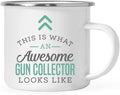 Andaz Press 11oz. Stainless Steel Campfire Coffee Mug Gift, This is What an Awesome Gun Collector Looks Like, 1-Pack, Birthday Gift Ideas Coworker Him Her, Includes Gift Box