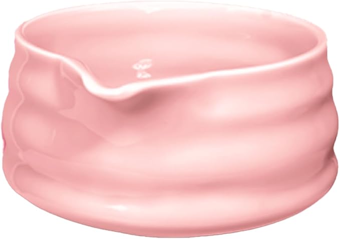 Cute Pink Matcha Bowl with Spout - Ceramic Matcha Mixing Bowl - Matcha Whisk Bowl - Matcha Tea Bowl Only