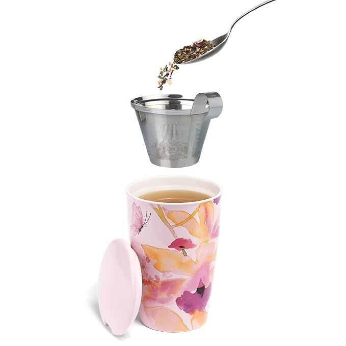 Tea Forte Oolong Créme Premium Loose Leaf Caffeinated Oolong Tea Blend Canister, Makes 35-50 Cups