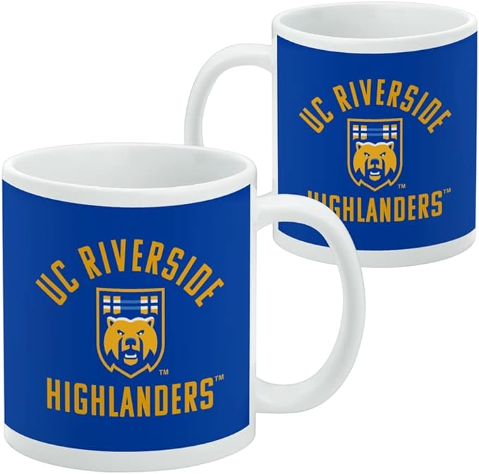 University of California, Riverside Highlanders Ceramic Coffee Mug, Novelty Gift Mugs for Coffee, Tea and Hot Drinks, 11oz, White