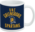 UNC Greensboro Spartan Ceramic Coffee Mug, Novelty Gift Mugs for Coffee, Tea and Hot Drinks, 11oz, White