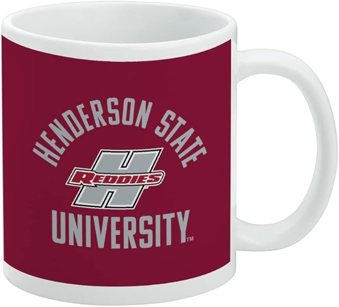 Henderson State Reddies Logo Ceramic Coffee Mug, Novelty Gift Mugs for Coffee, Tea and Hot Drinks, 11oz, White